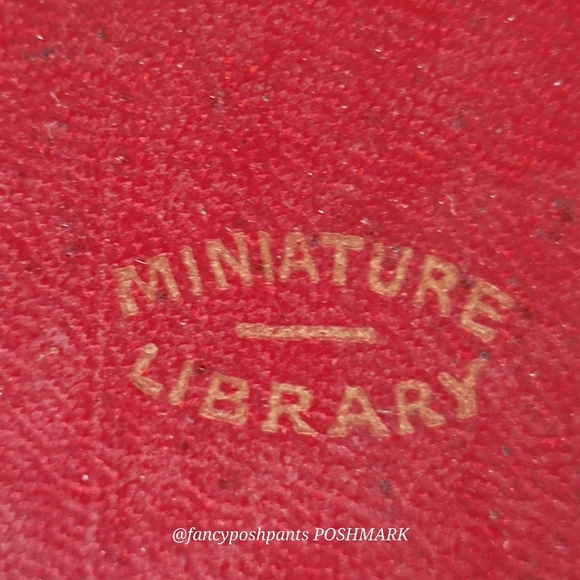 LUXART & LITTLE, MINIATURE LIBRARY lot of 5 vintage books red - Picture 13 of 15